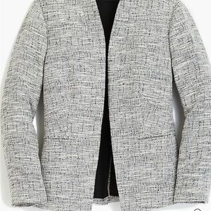 J Crew Going-out blazer in black-and-white tweed